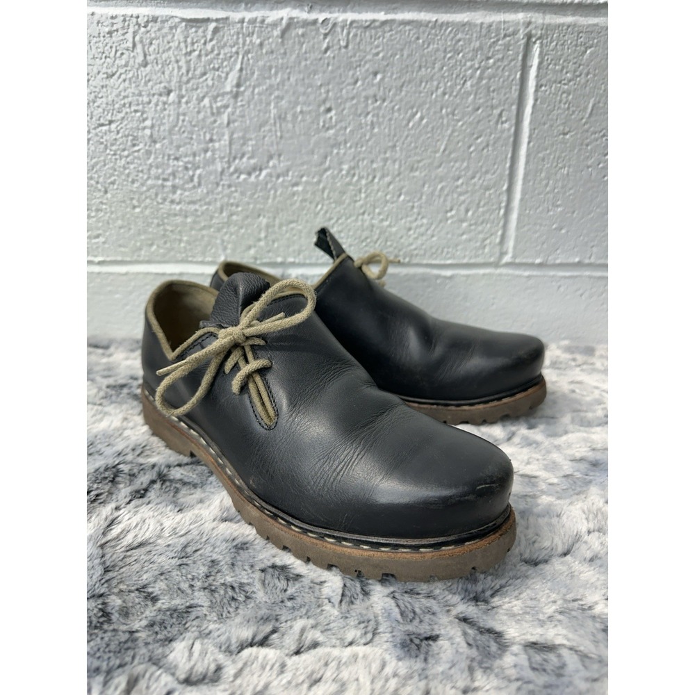 MEINDL Damen Harerlschuhe Tie Black Leather Shoes Bavarian / Women’s 9 Men’s 7.5